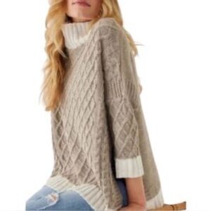 Mersea Lisbon Traveler Sweater Women’s OS Read Neutral Coastal Casual Chic